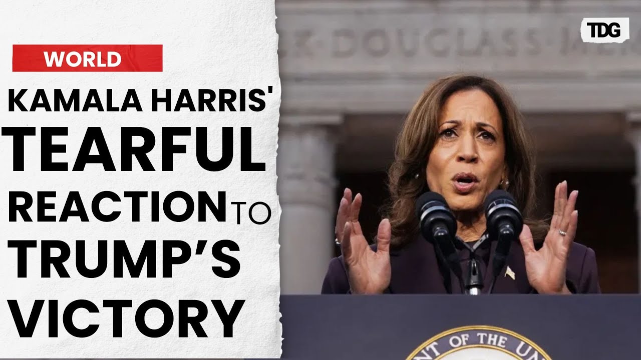 Kamala Harris Delivers Emotional Speech Following Trump’s Election Win | US Elections 2024