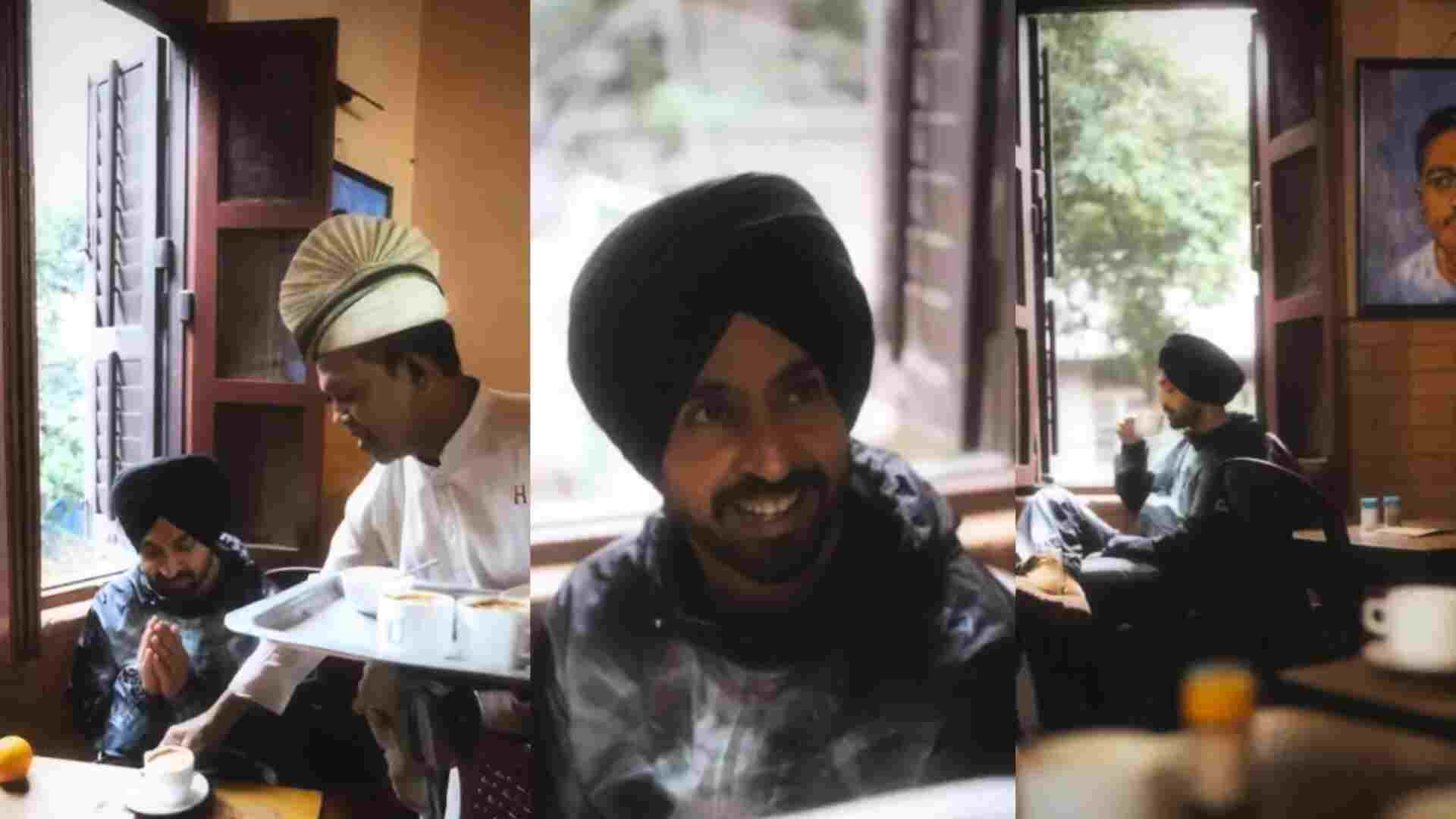 Diljit Sips Coffee At This Iconic Restaurant In Kolkata During Dil-Luminati Tour