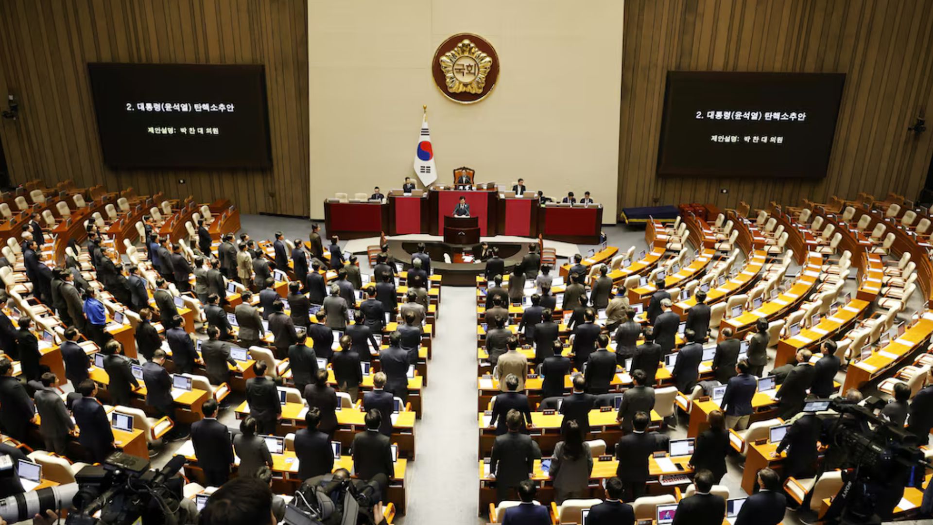 South Korea’s Ruling Party Leaders In Crisis As Majority Boycotts Yoon Impeachment Vote